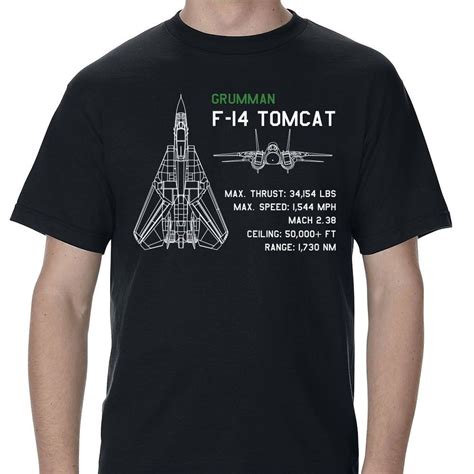 Top Gun-inspired F14 Tomcat T Shirt for Aviation Enthusiasts!